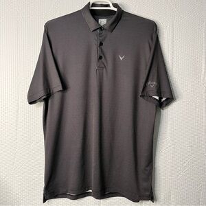 Callaway Swing Tech Opti-Dry Black/Grey Golf Polo Size L